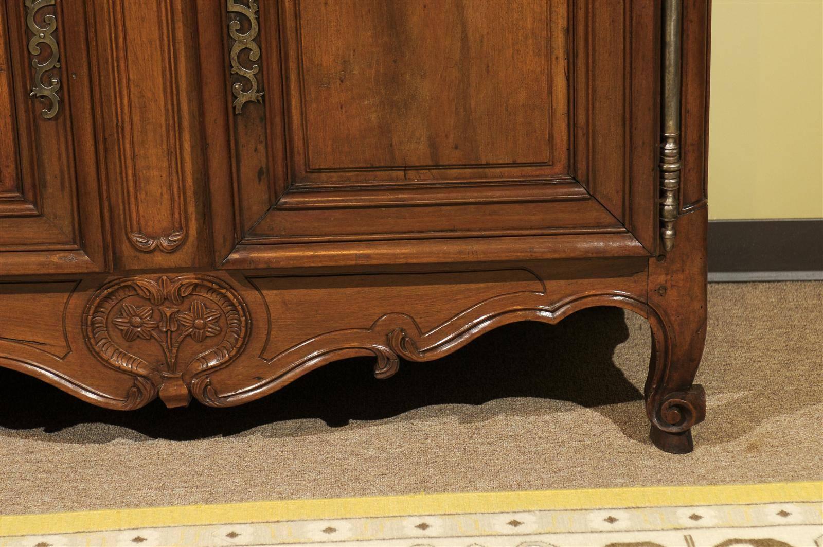 19th Century French Walnut Armoire 2