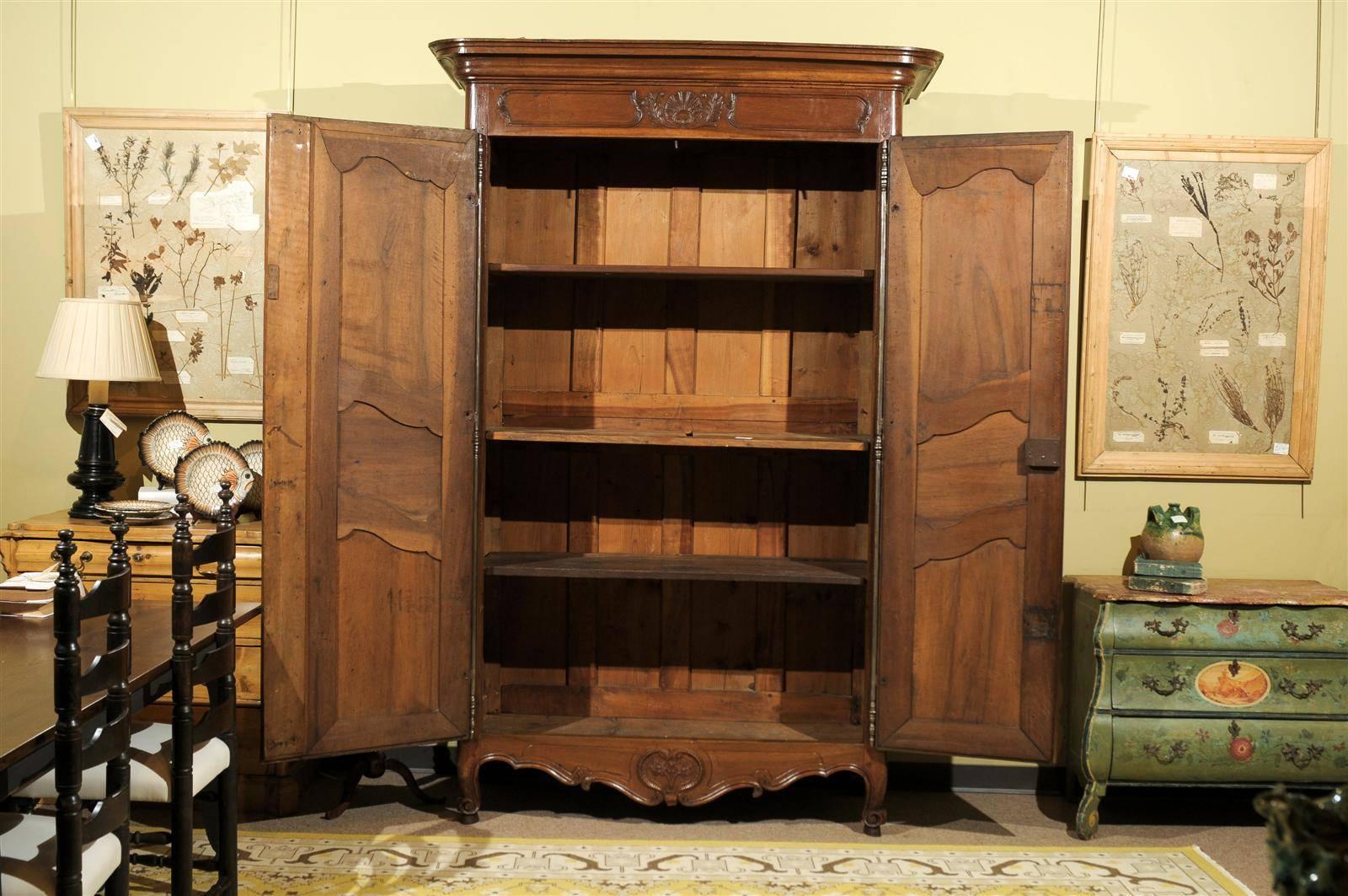 19th Century French Walnut Armoire 3