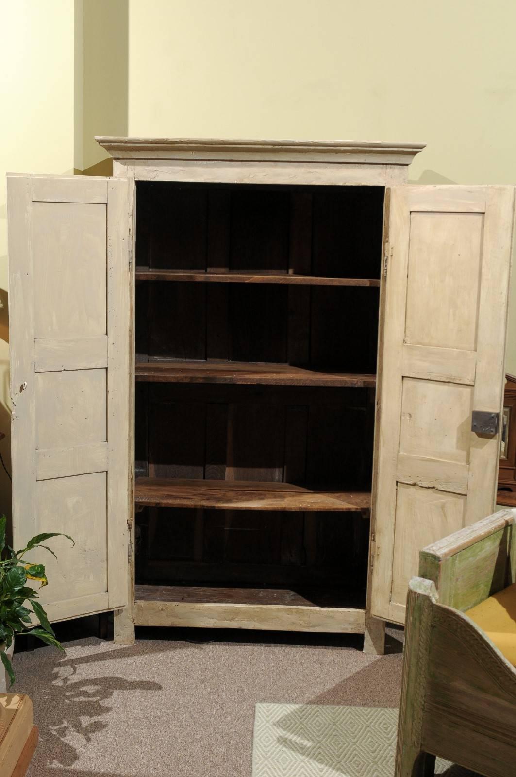 Small 18th Century Walnut Armoire in Louis XIV Style 1