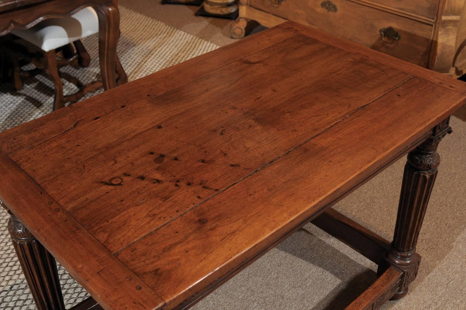 19th Century French Walnut Louis XVI style Side Table, circa 1890 For Sale 2