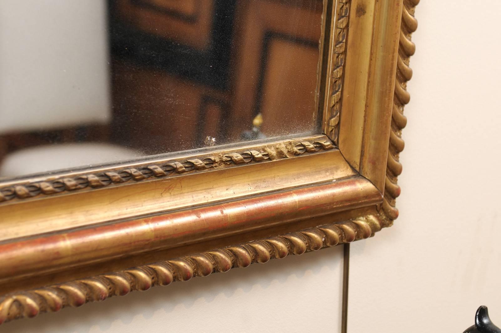 19th Century Louis Philippe  Gold Gilt Mirror, circa 1840 2