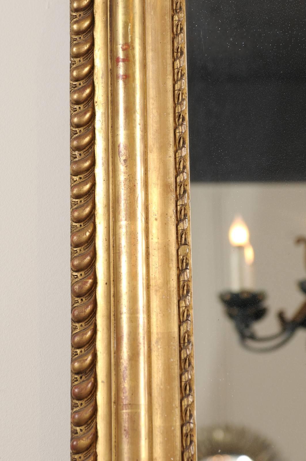 19th Century Louis Philippe  Gold Gilt Mirror, circa 1840 3