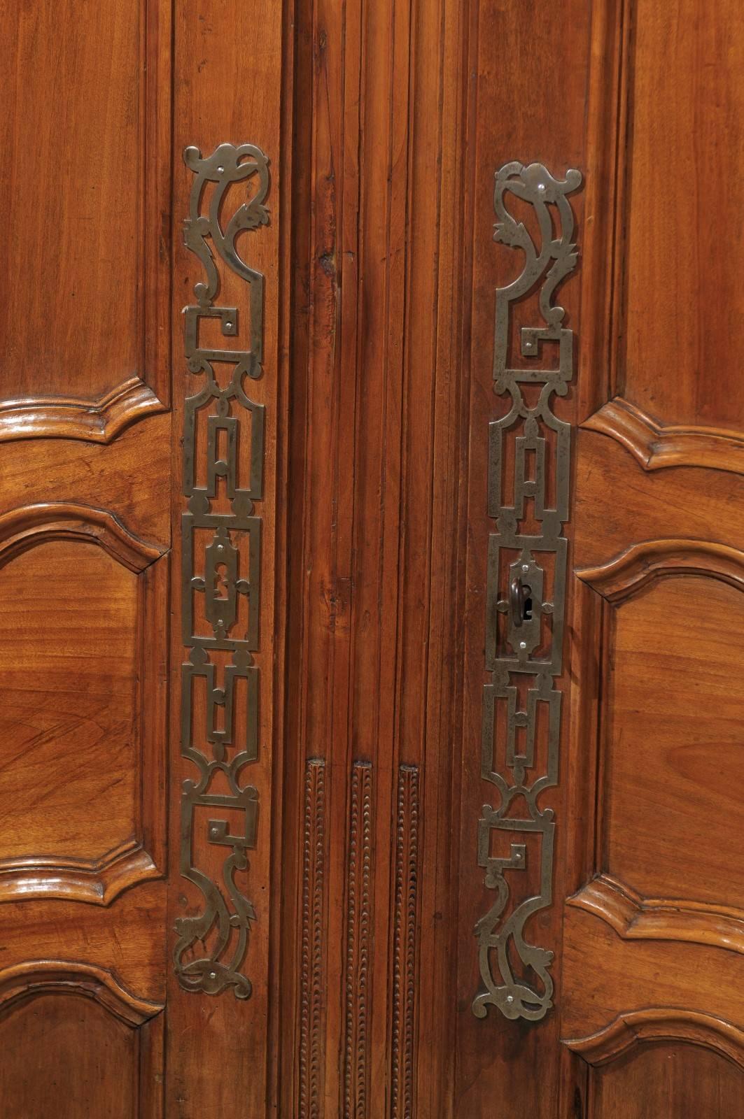 Louis XVth Style  Walnut Armoire with Domed Top, circa 1840 4