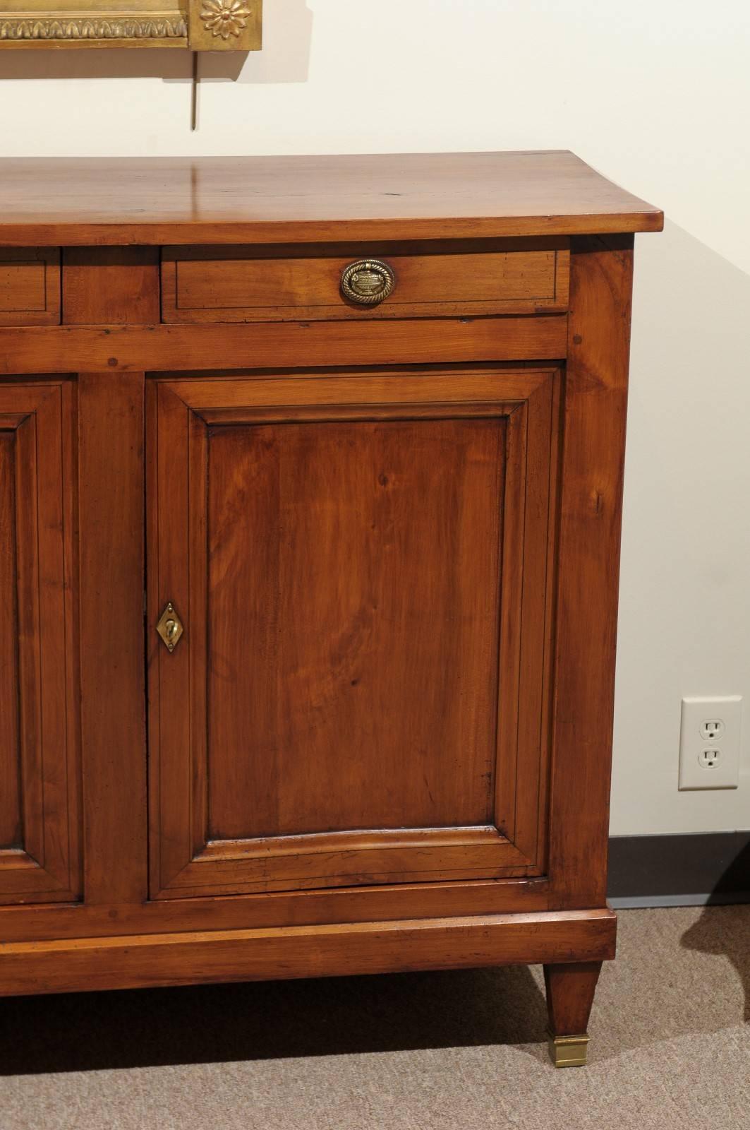 19th Century Cherry Directoire Style Enfilade, circa 1860 For Sale 1