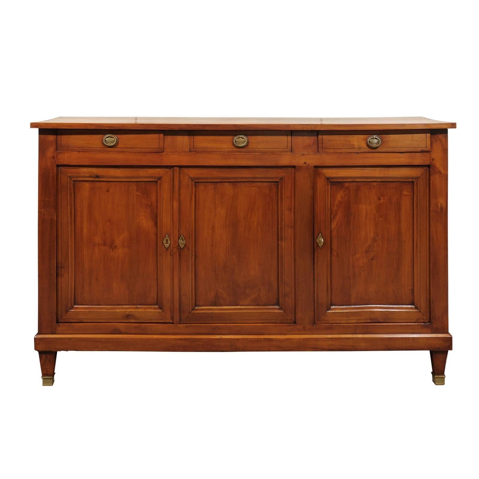 19th Century Cherry Directoire Style Enfilade, circa 1860 For Sale