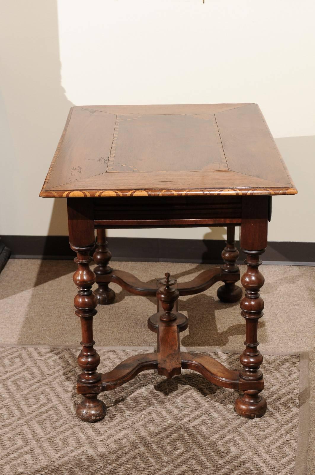 18th Century French Walnut Side Table, circa 1790 For Sale 2