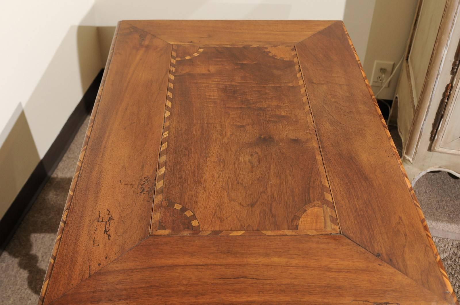 18th Century French Walnut Side Table, circa 1790 For Sale 4