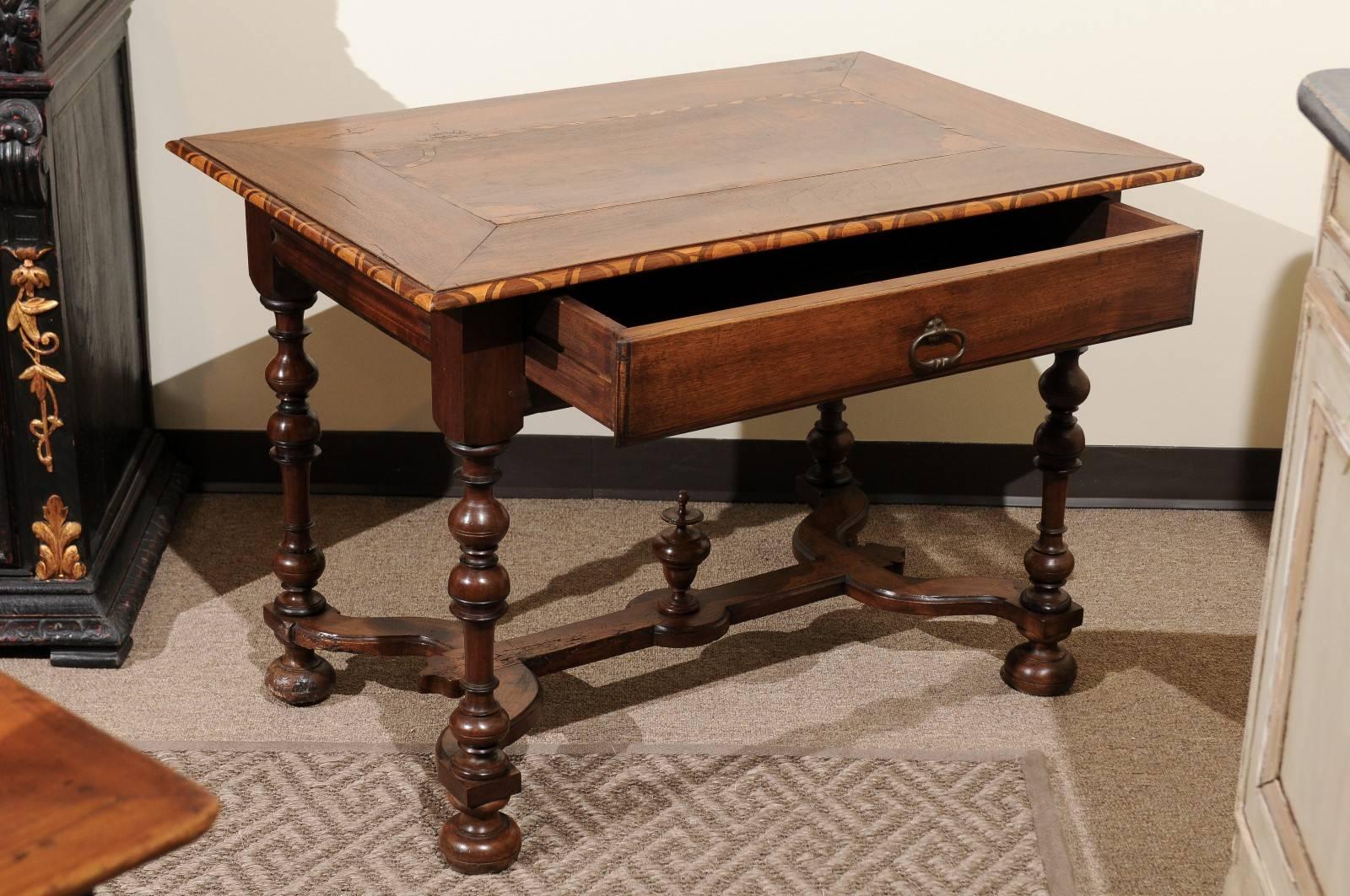 18th Century French Walnut Side Table, circa 1790 For Sale 5