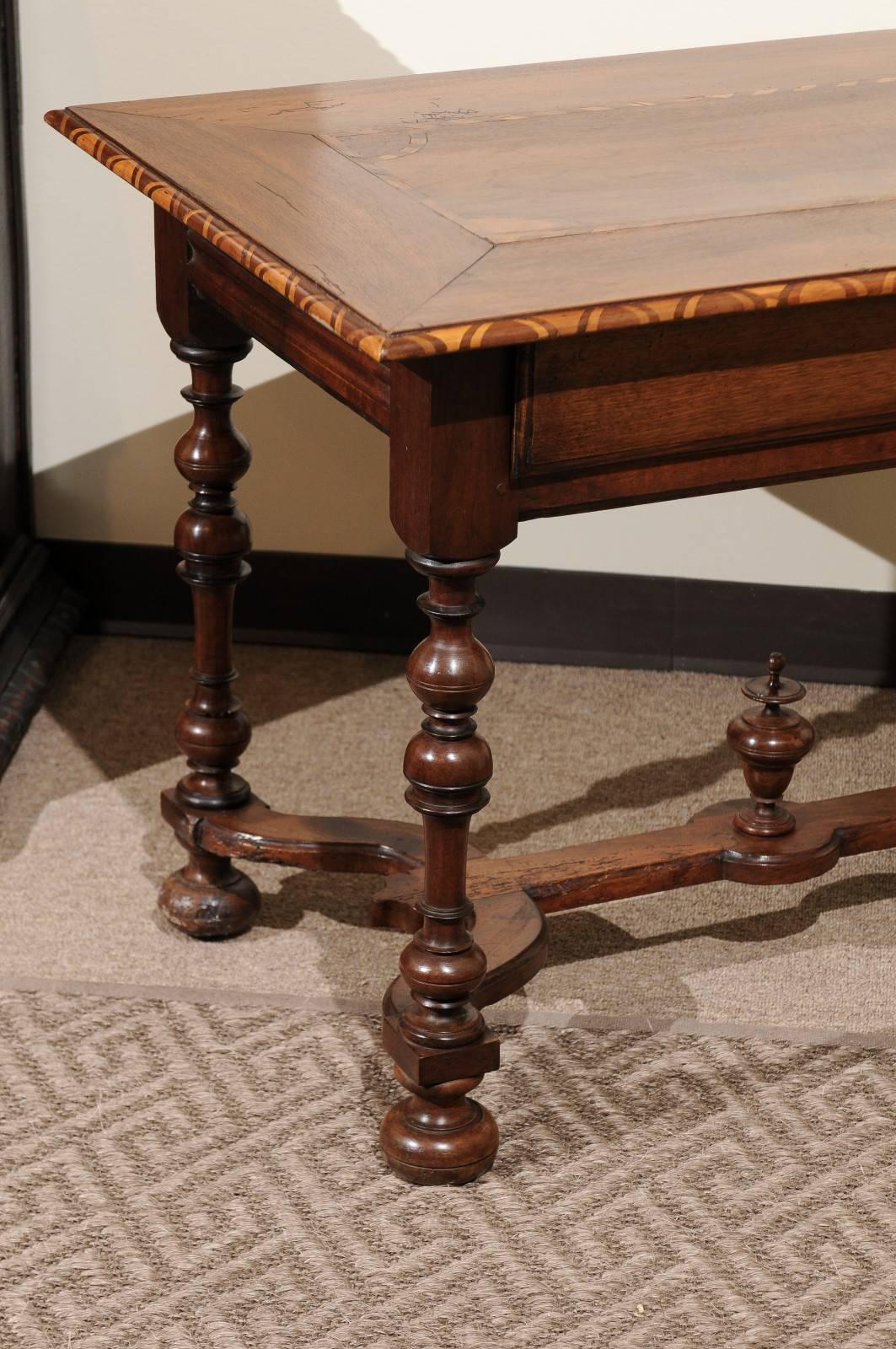 18th Century French Walnut Side Table, circa 1790 For Sale 3