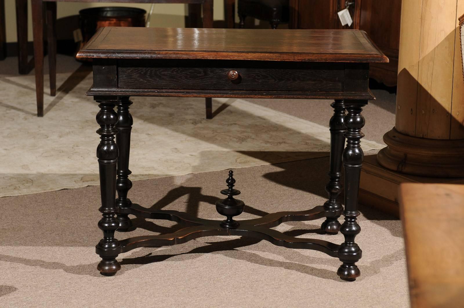 19th Century Louis XIII Style Side Table, circa 1880 For Sale 1