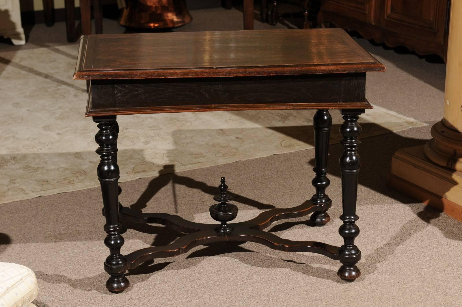 19th Century Louis XIII Style Side Table, circa 1880 For Sale 5