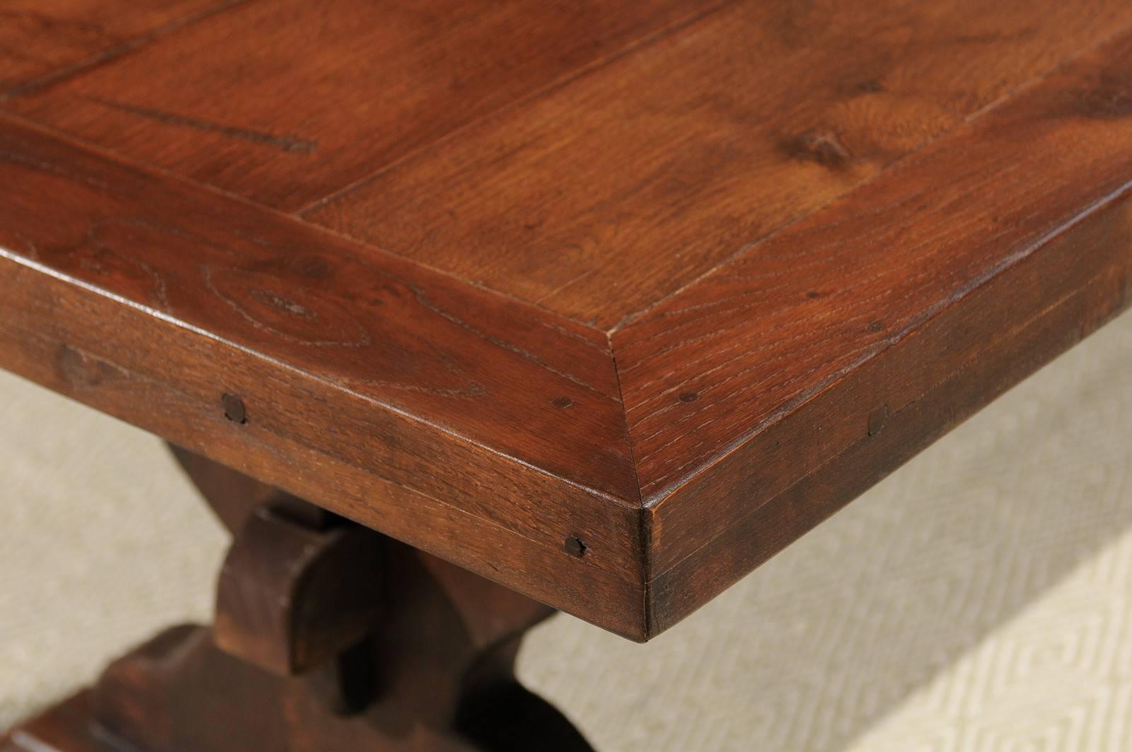 Oak French Monastery Style Dining Table, circa 1950