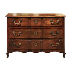 18th Century Period Louis XV Walnut Commode, circa 1740 8