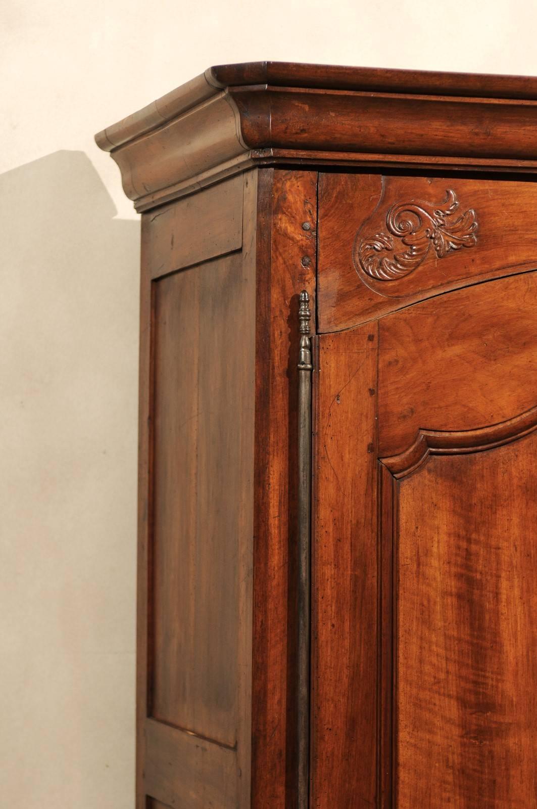 19th Century French Cherry Armoire, circa 1860 For Sale 2