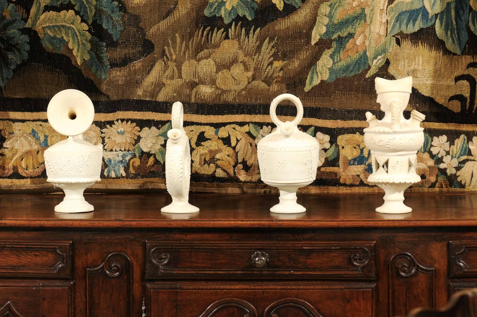 Vintage Bisque Sculptures from France, circa 1940 For Sale 2