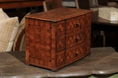 18th Century French Parquetry Apprentice Chest, circa 1790