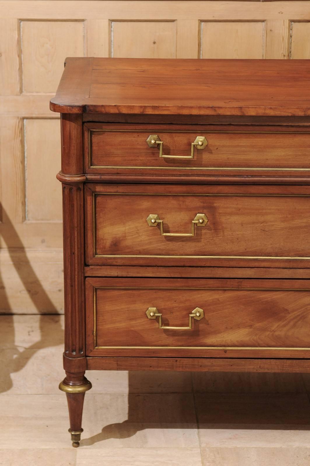 Period Louis XVI Cherry Commode, circa 1880 In Excellent Condition In Atlanta, GA