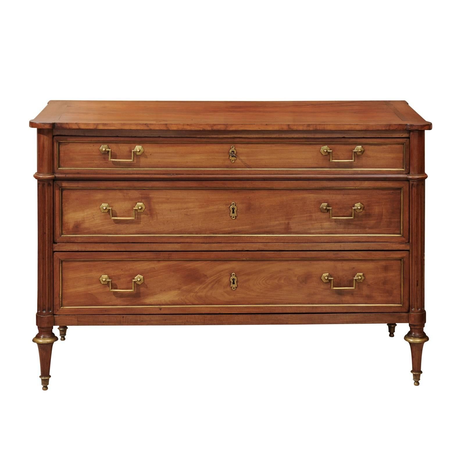 Period Louis XVI Cherry Commode, circa 1880