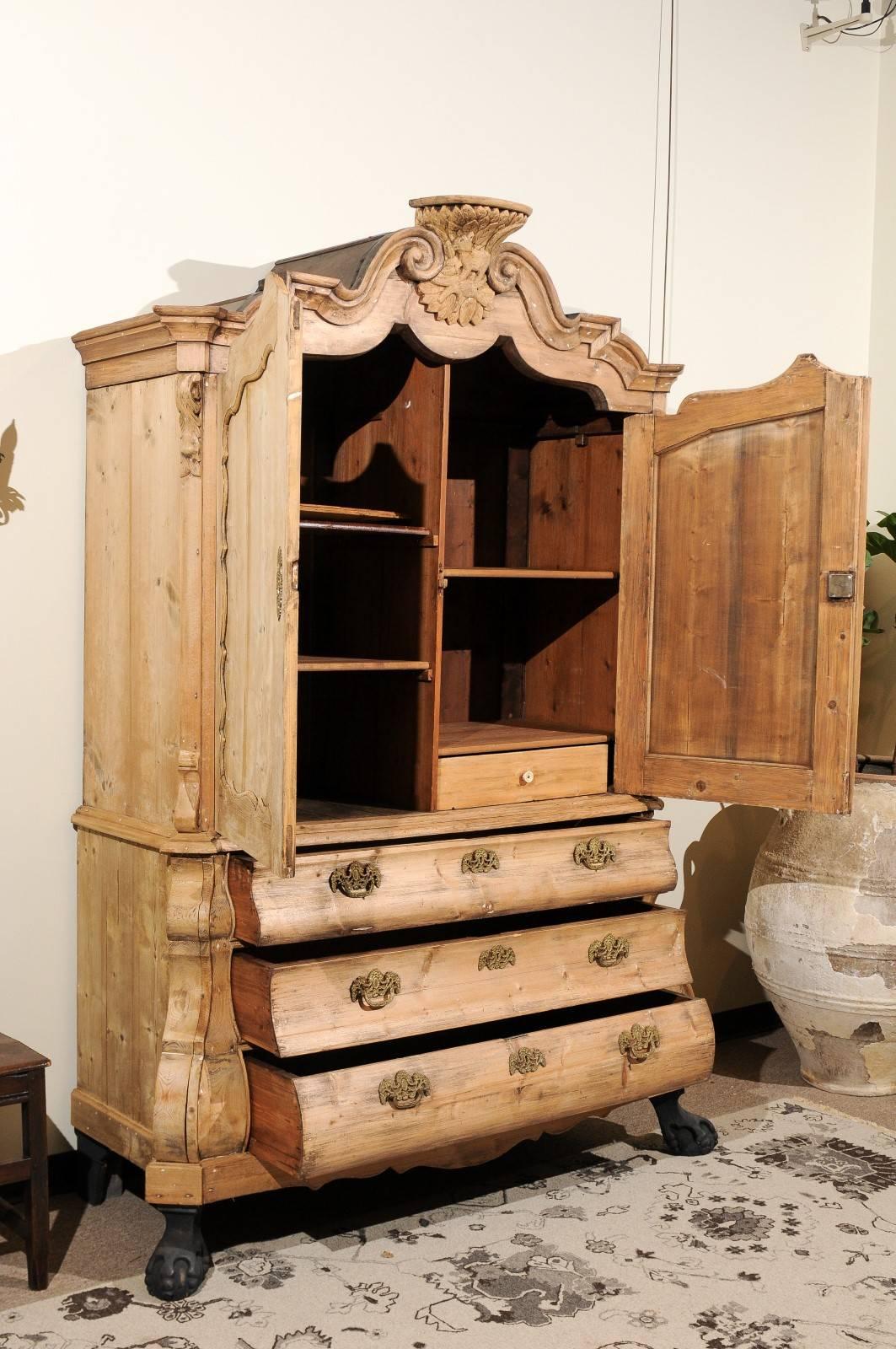 19th Century Pine Cupboard from Holland For Sale 6