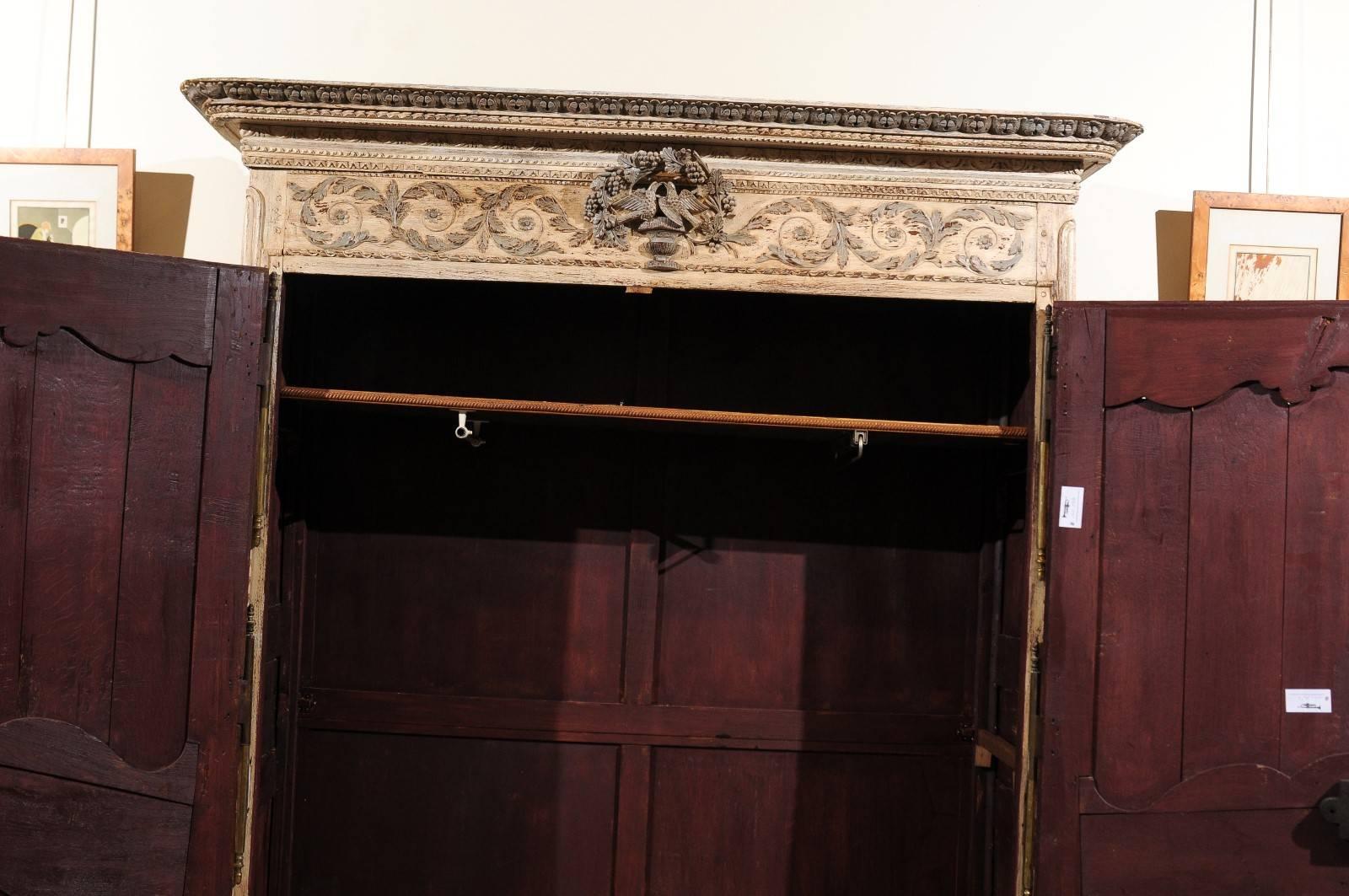 19th Century  French Painted Armoire, Circa 1820 For Sale 3