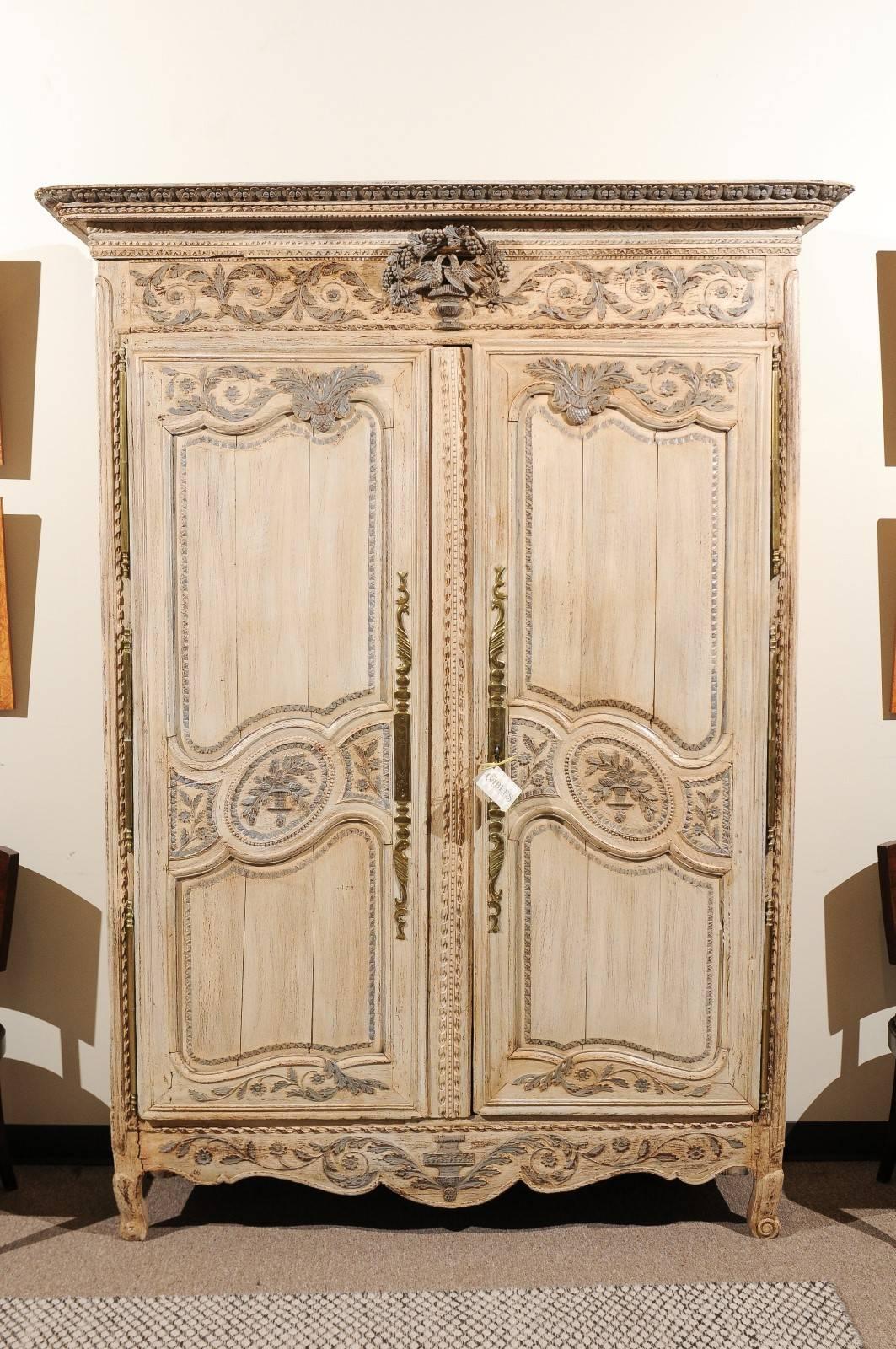 19th Century  French Painted Armoire, Circa 1820
The French had a lovely tradition of gifting their children with a 