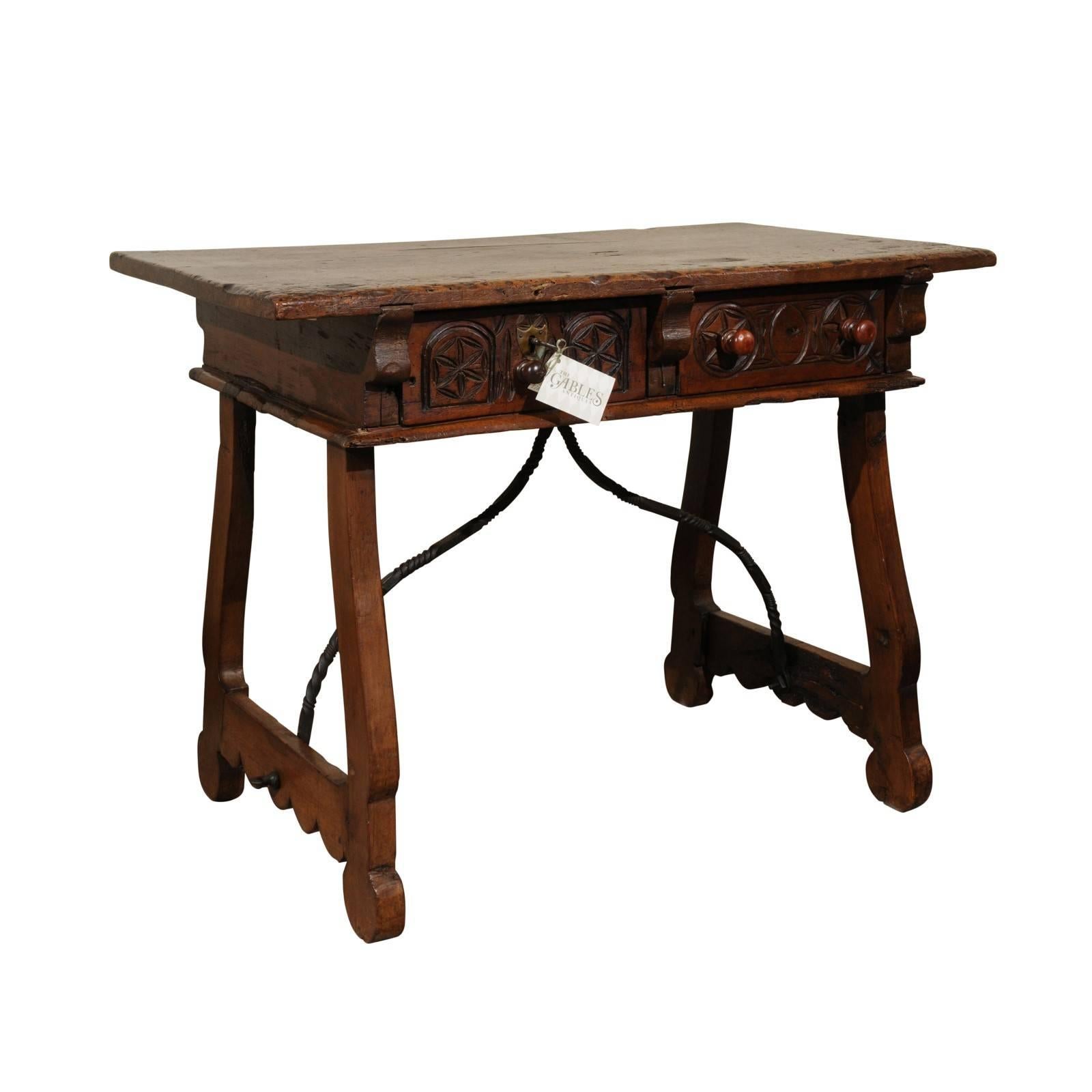 17th Century Walnut Spanish Table, circa 1690 For Sale