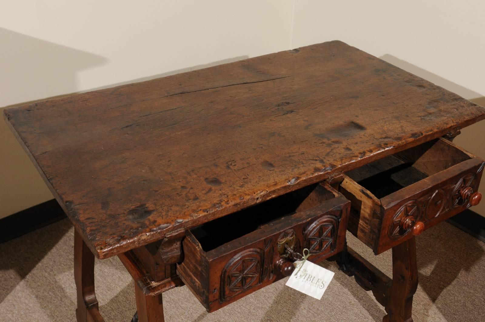 17th Century Walnut Spanish Table, circa 1690 For Sale 2