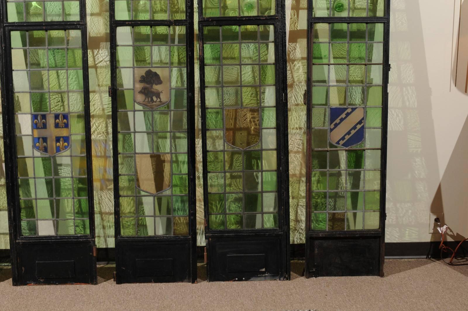 Five 19th Century Stained Glass Panels from France 1