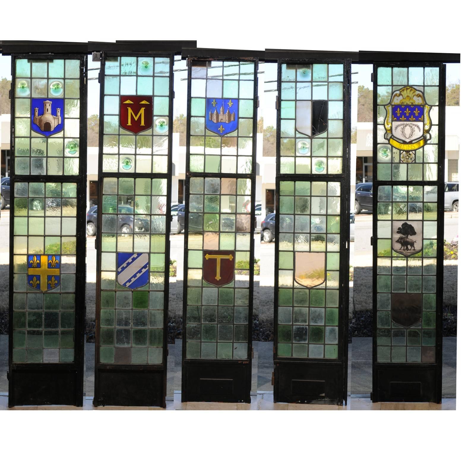 Five 19th Century Stained Glass Panels from France 6
