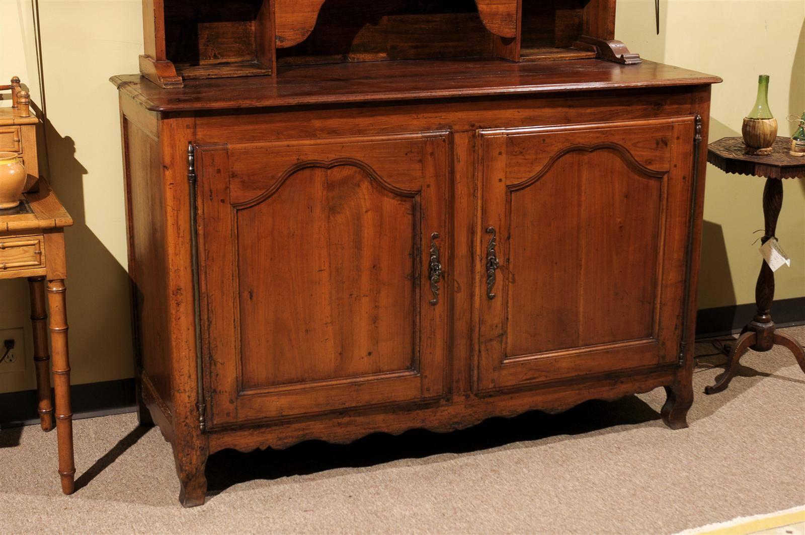 Iron 19th Century French Vaisselier in Cherry, circa 1880 For Sale