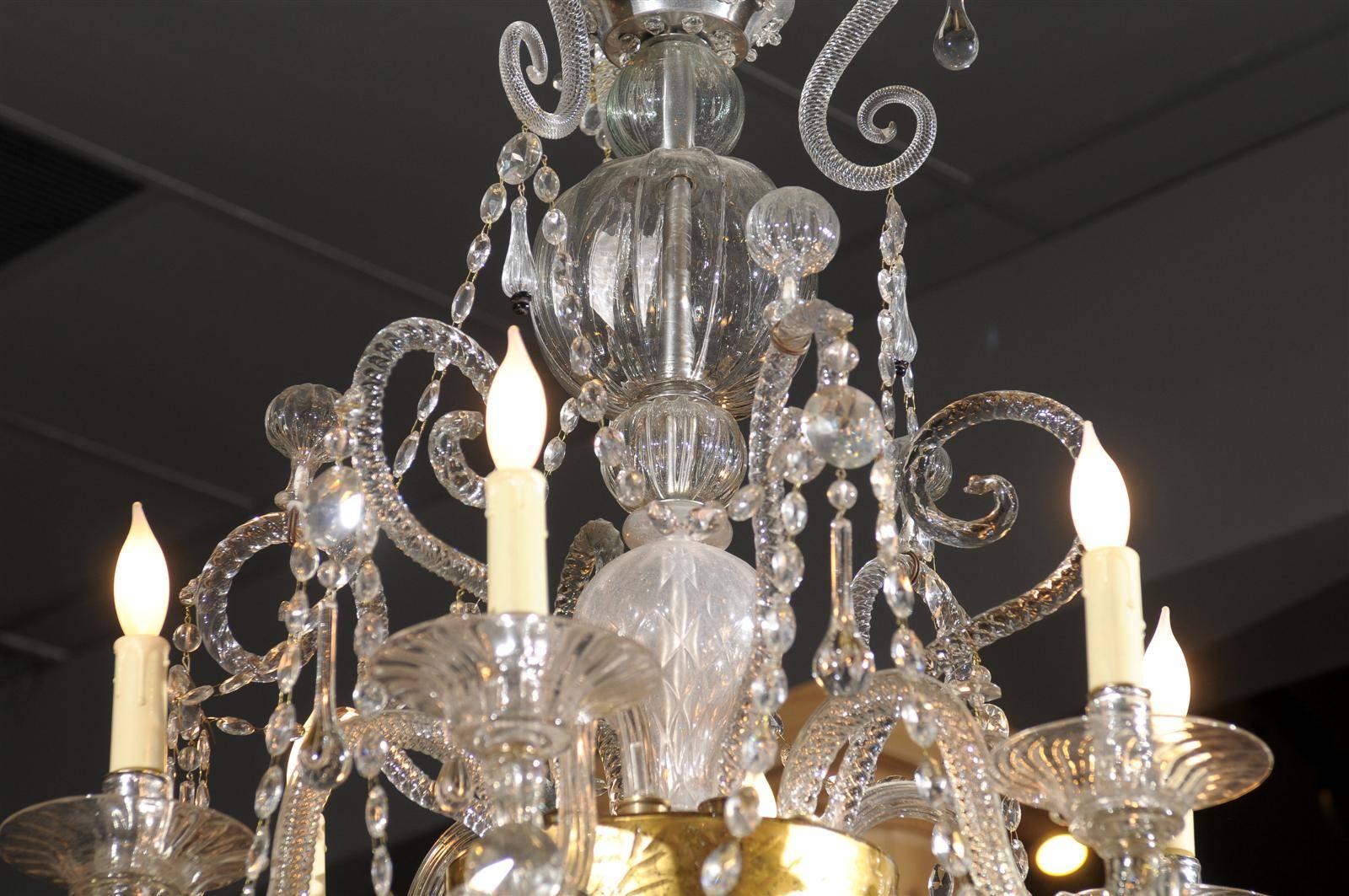 19th Century Six Light Venetian Chandelier, circa 1890 For Sale 2