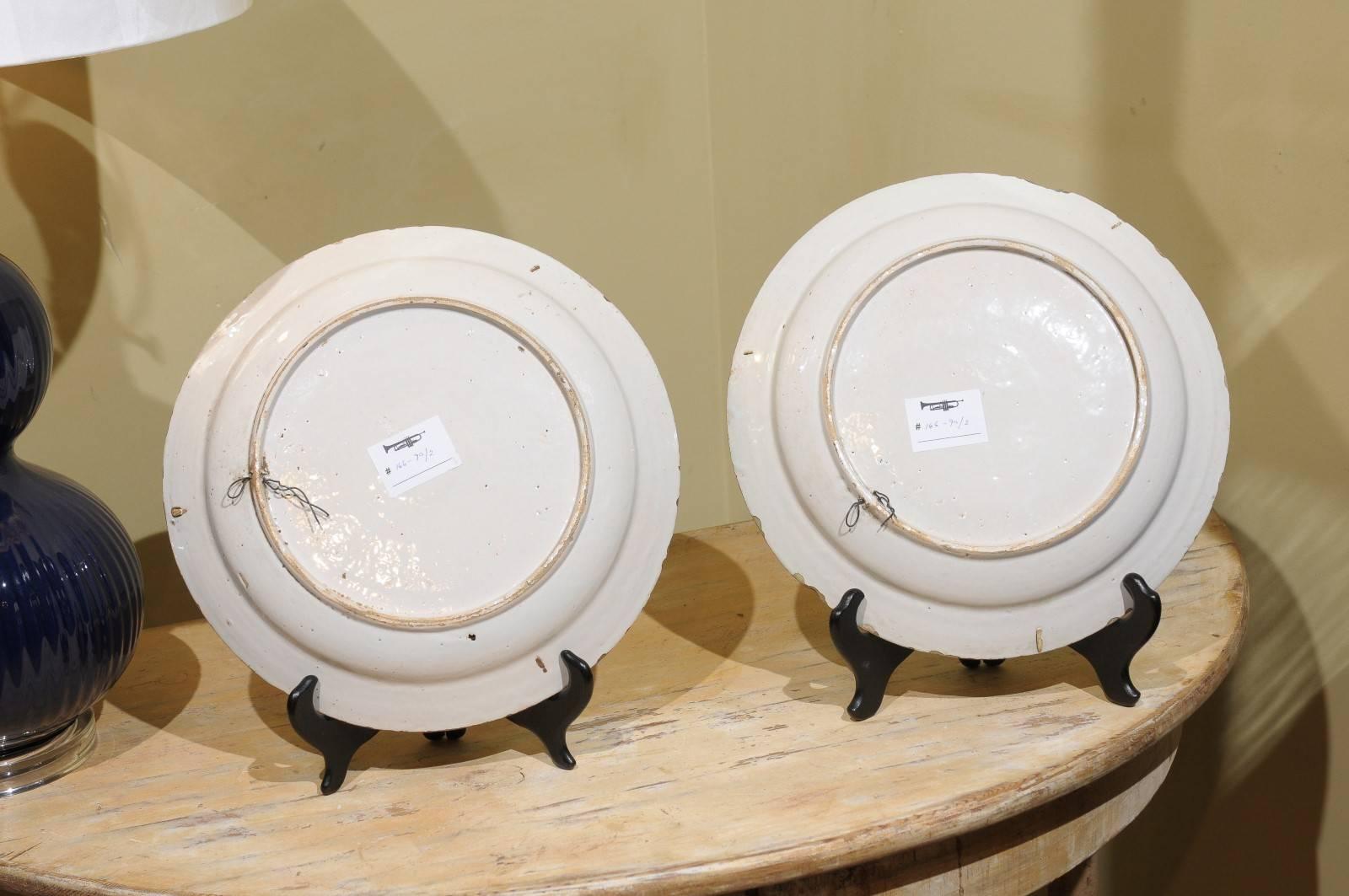 Pair of 18th Century Delft Chargers 5