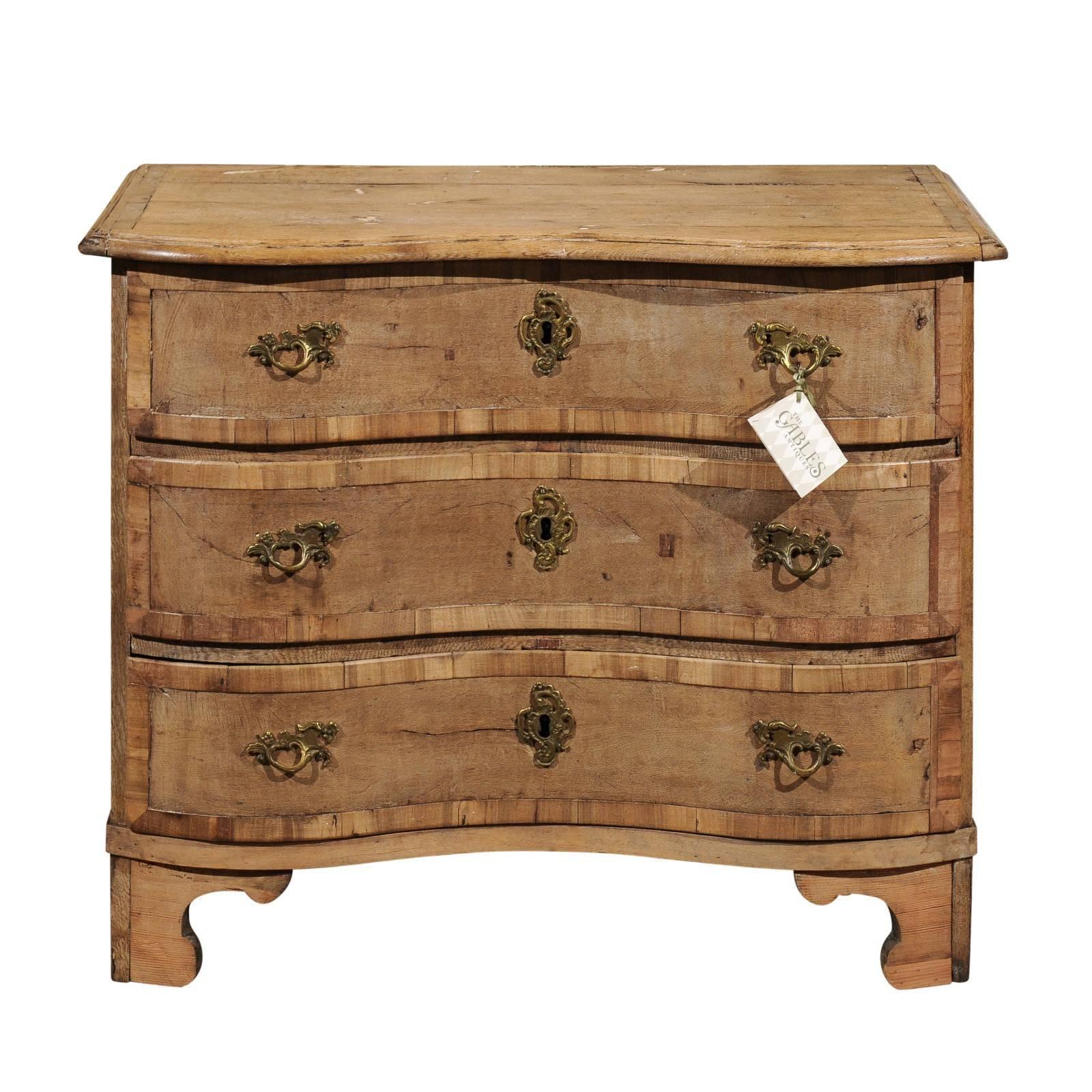 19th Century German Chest with Serpentine Front, Circa 1880