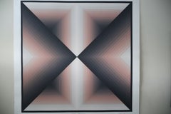 Jurgen Peters "Pointed Encounter" Op Art Screenprint, Signed & Numbered, 1980