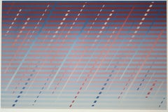 David Meyer 'Merge' 1981 Signed AP Screenprint Geometric Op Art Abstract Print