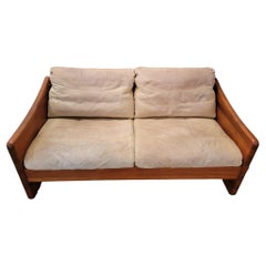 Mid Century Teak Settee