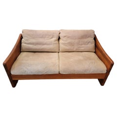 Mid Century Teak Settee 