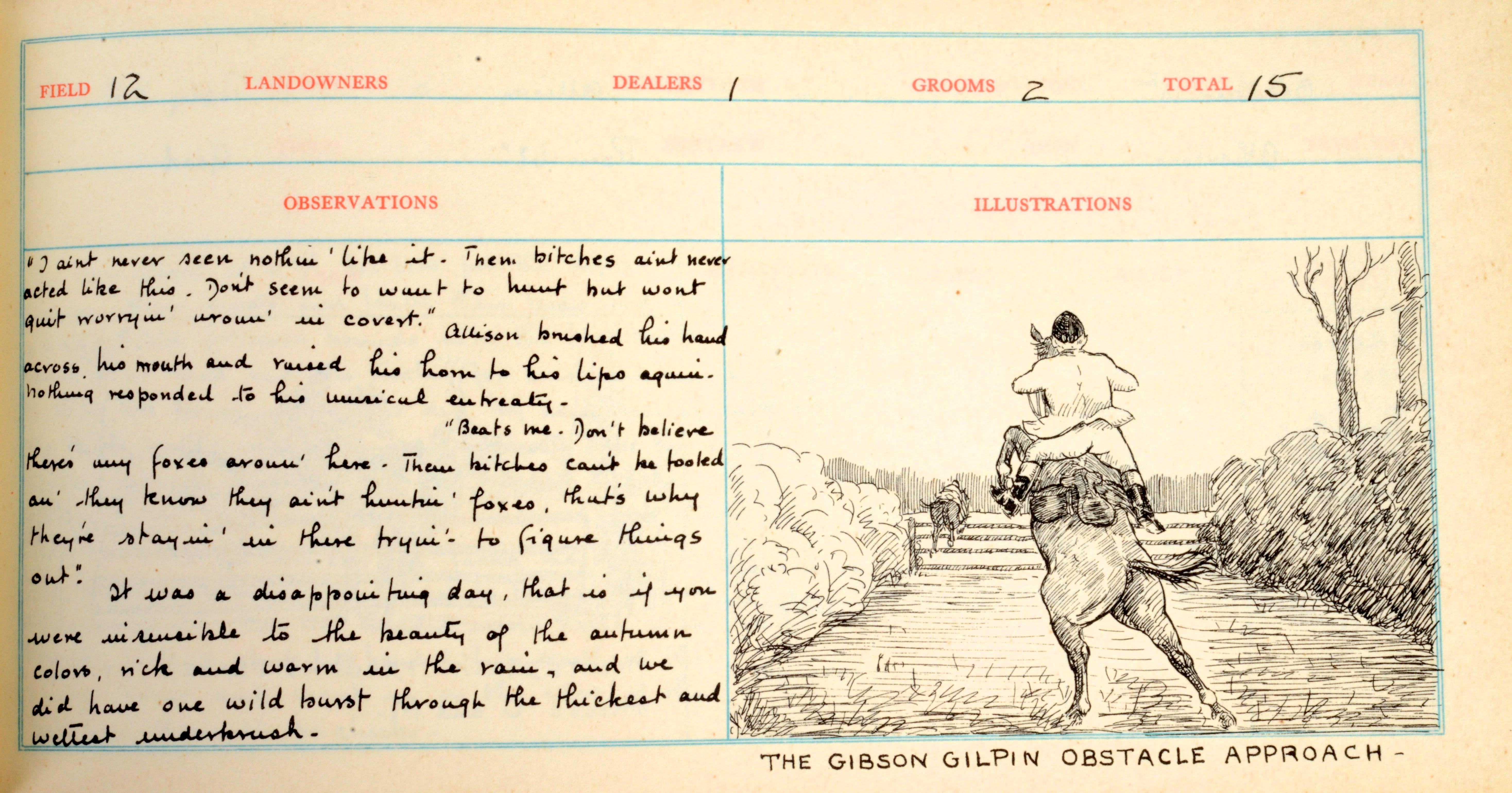 American Betty Babcock's Illustrated Hunting Diary