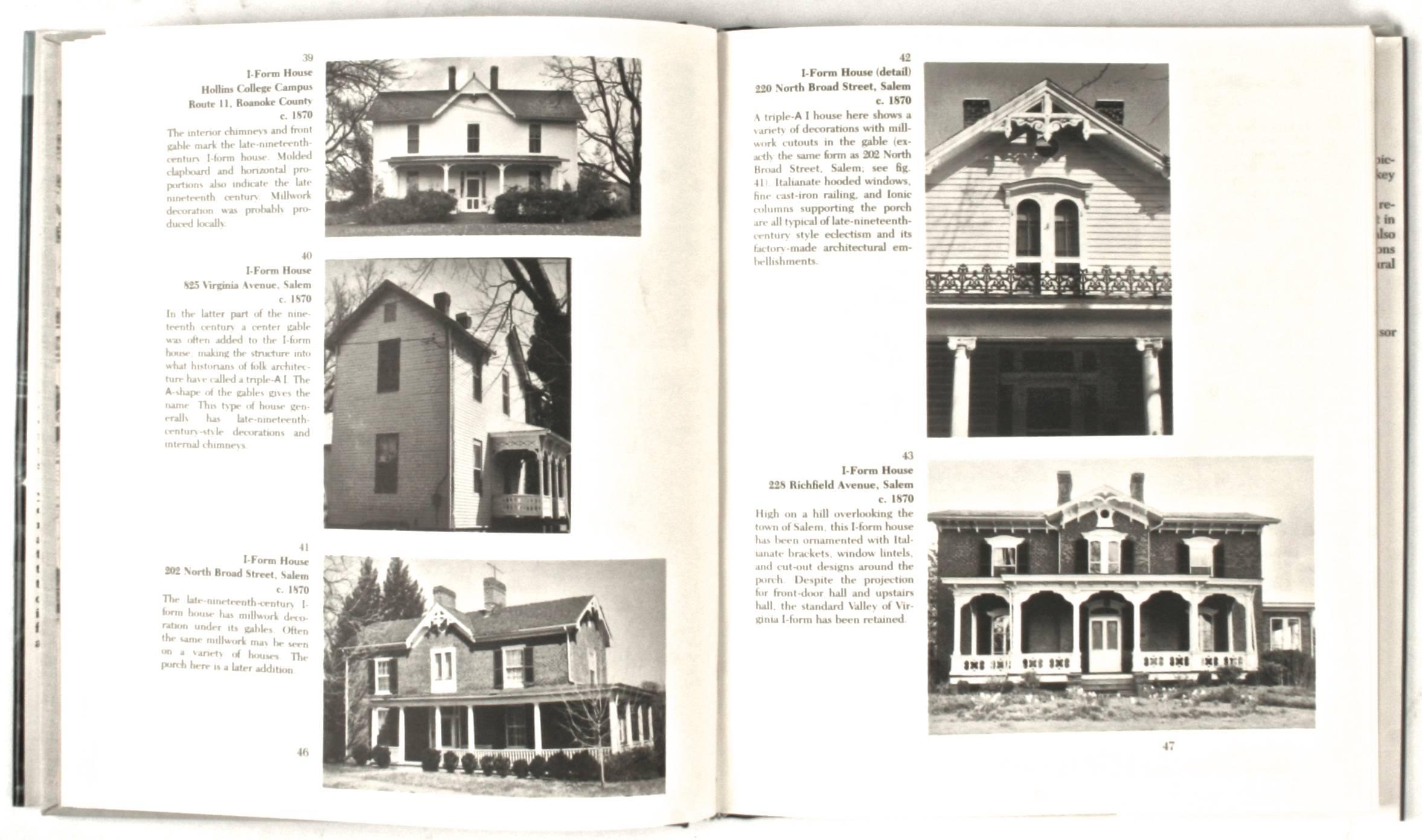The Architectural Heritage of the Roanoke Valley First Edition In Good Condition In valatie, NY