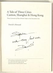 Tale of Three Cities: Canton, Shanghai & Hong Kong, Signed 1st Edition Book