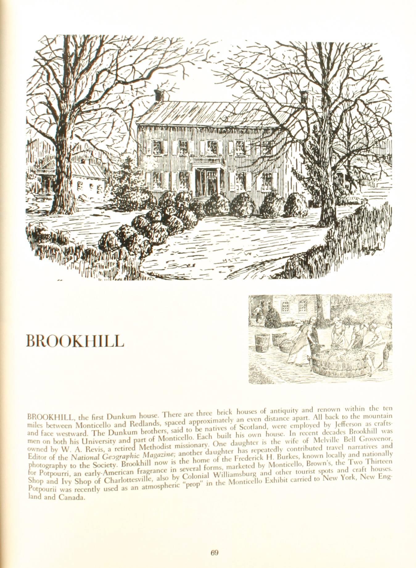 Virginia House Tour Mainly in the Locale Known as Mr. Jefferson's Country 1st Ed In Good Condition In valatie, NY