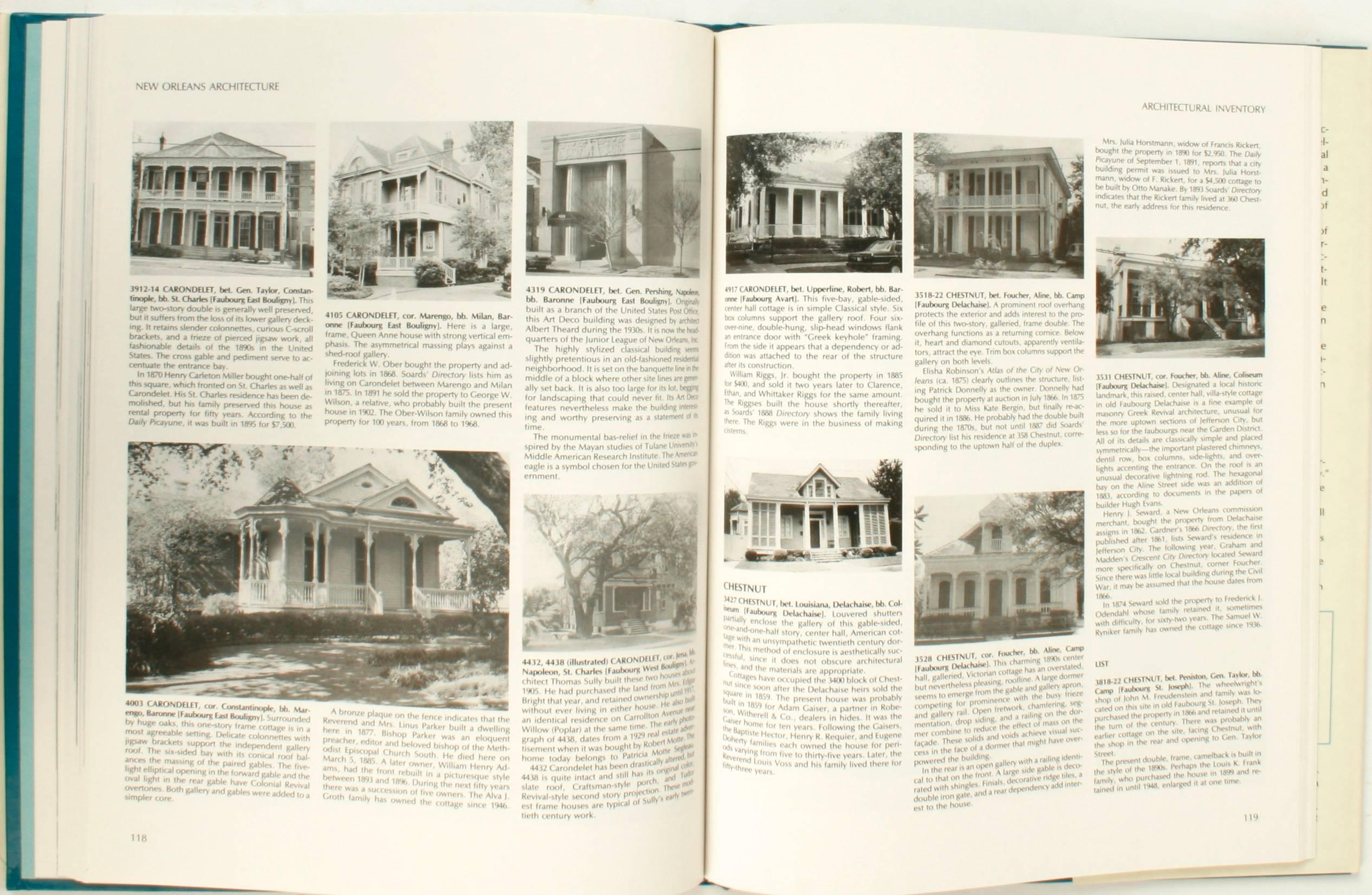 Paper New Orleans Architecture Vol. VII Jefferson City, First Edition For Sale