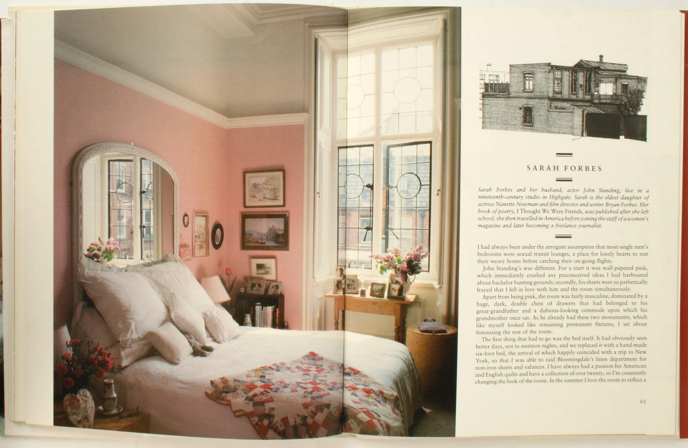 The English woman’s Bedroom by Elizabeth Dickson, 1st Ed Hardcover with dust jacket. "Twenty-six contributors to this book describe their bedrooms, and the lives they lead in them. A dazzling source of inspiration and ideas, it reveals the