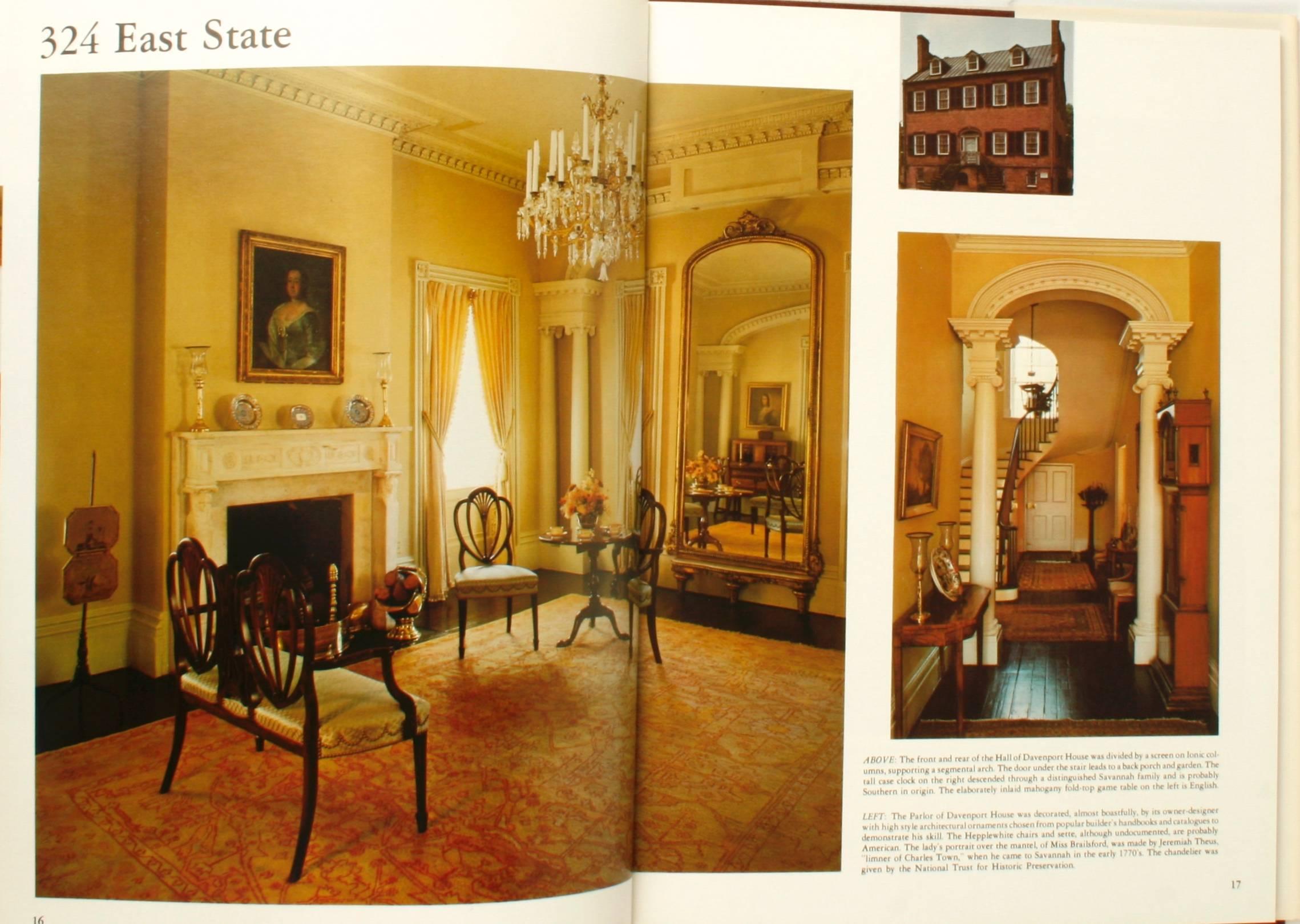 At Home in Savannah, Great Interiors. Boca Raton: Gold Coast Publishing. First edition hardcover with dust jacket, 1978. 87 pp. A photographic overview of 21 houses and their interiors in Savannah Georgia with an introduction of the history of the