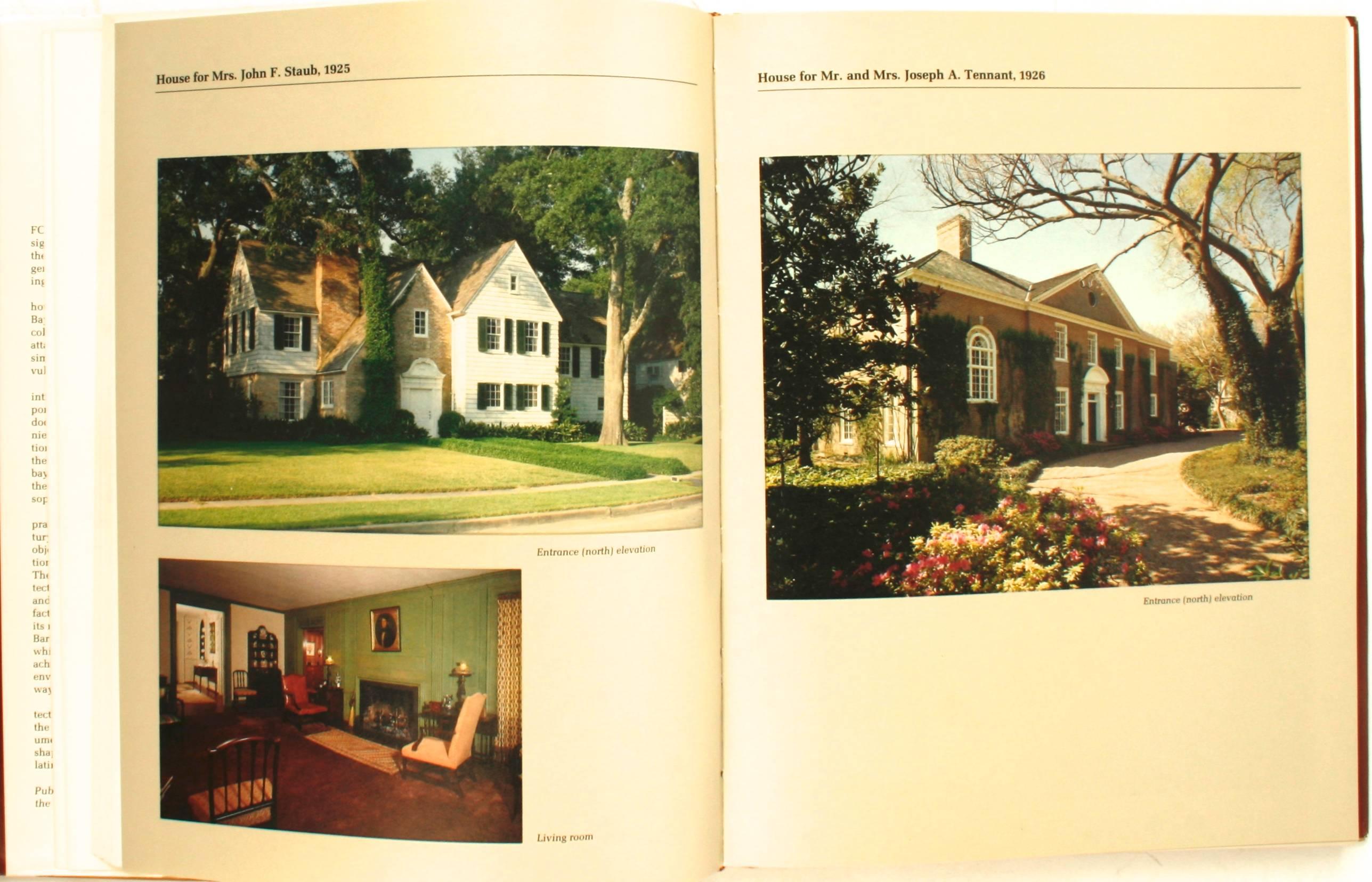 20th Century Architecture of John F. Staub, Houston and the South by Howard Barnstone For Sale