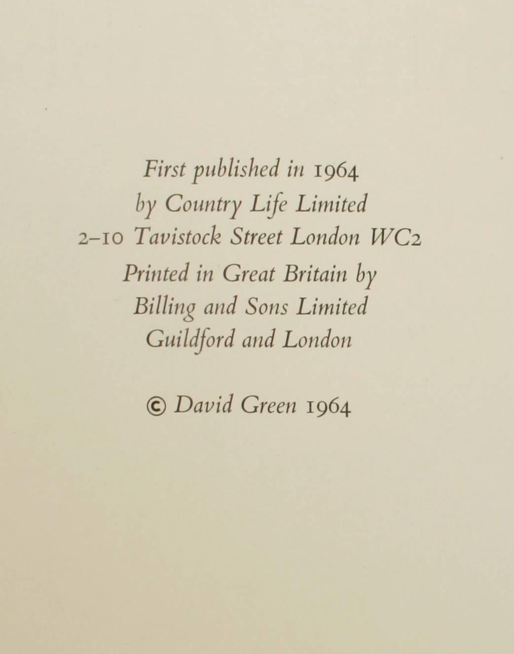 Grinling Gibbons, Son œuvre en tant que sculpteur par David Green, première édition en vente 4