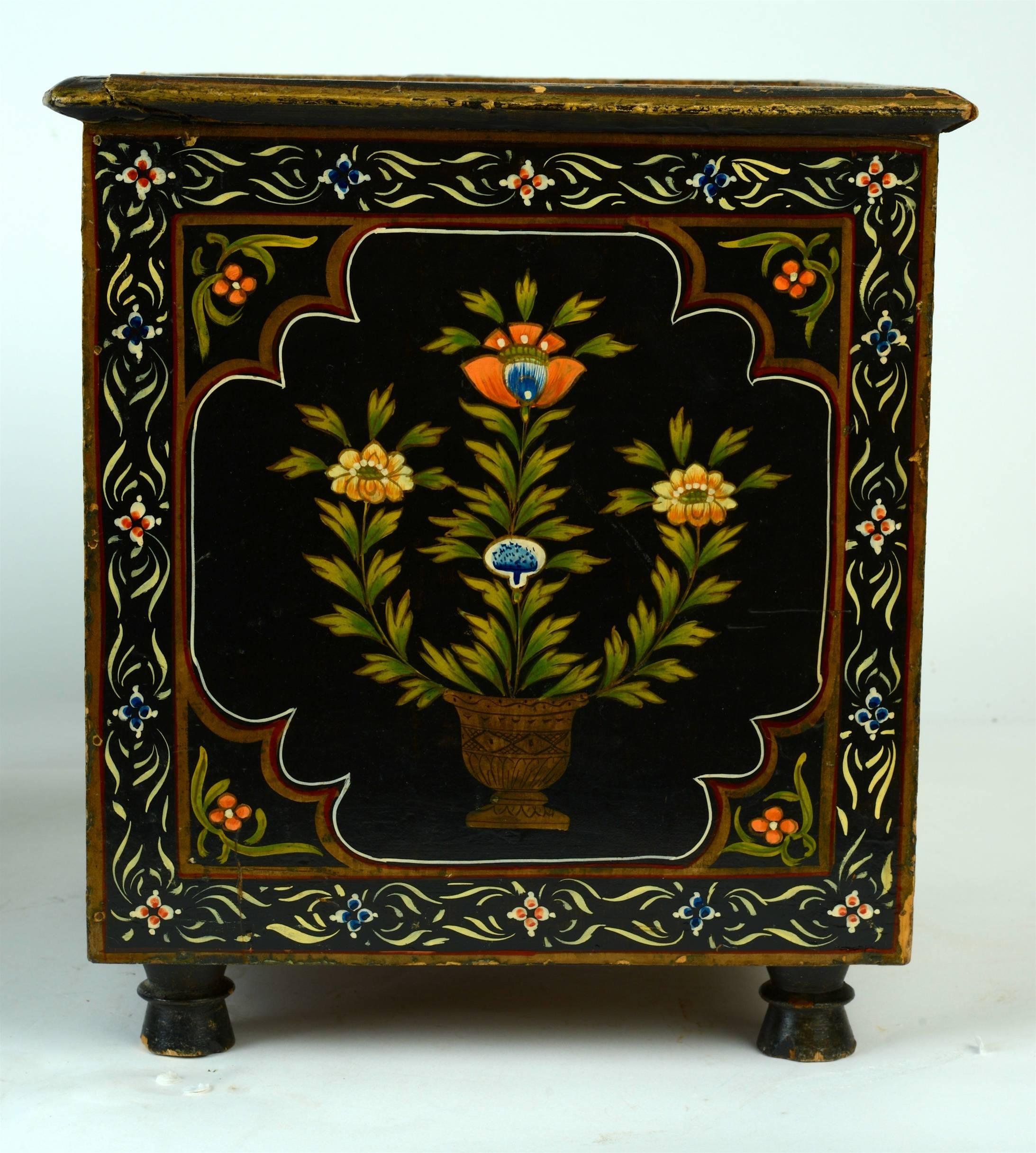 Dutch Pair of 19th c Painted Planters