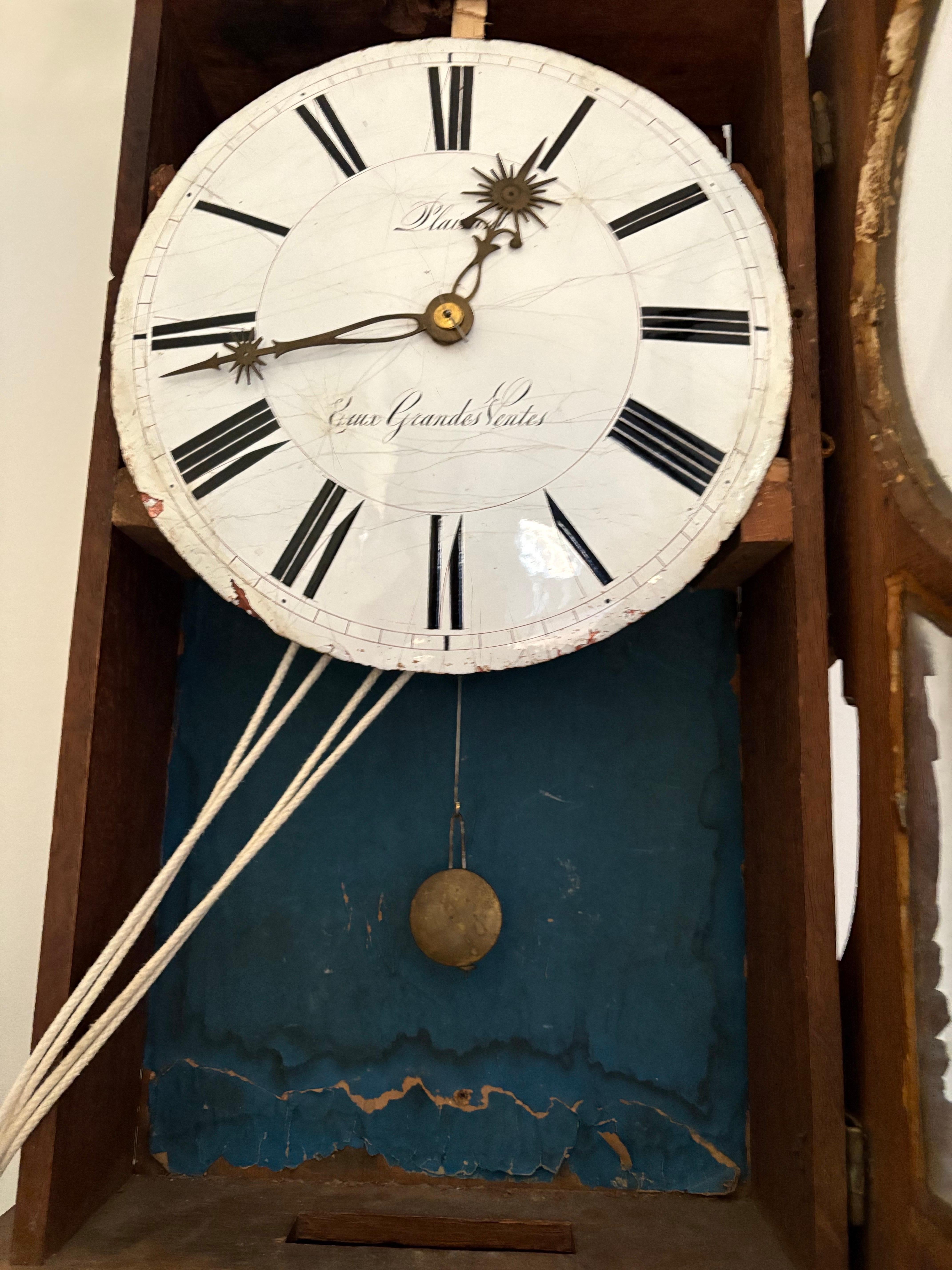 French Louis XVI Tall Case Clock, C1800, Also Called “St Nicolas-Clock” For Sale 3