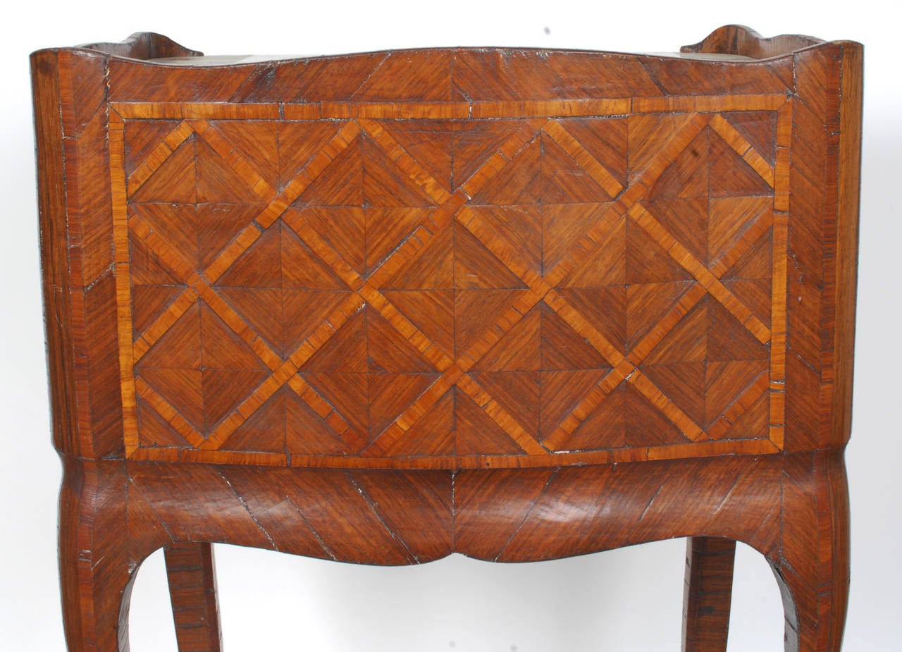 Louis XV Parquetry Side Table, c1770 In Good Condition In valatie, NY