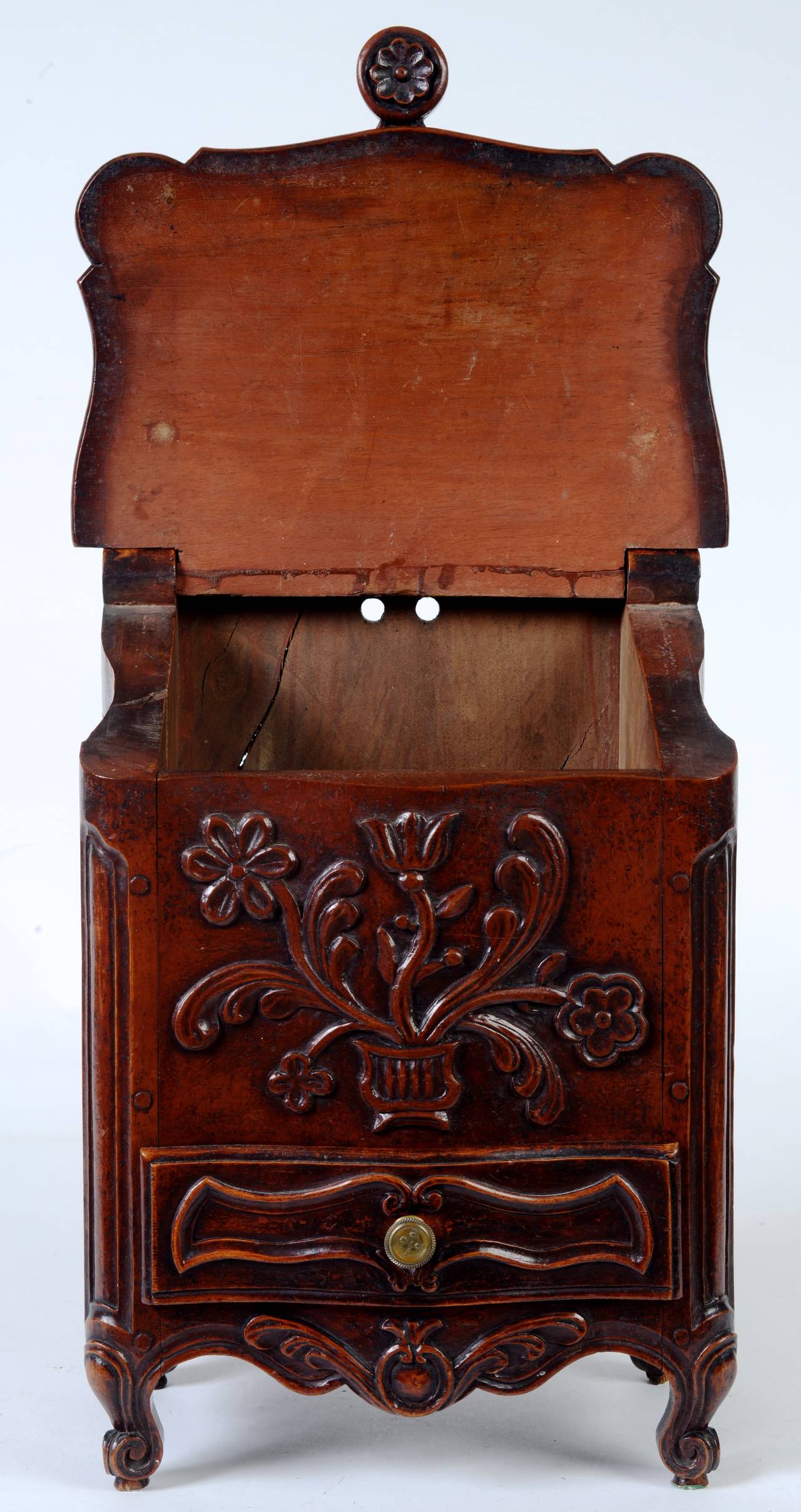 Louis XVI French Walnut Candlebox, c1800